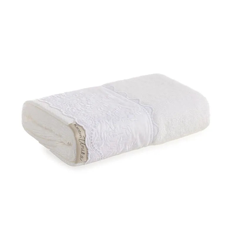 Toalha de Lavabo Fio Penteado Bordado Antônia - Karsten
