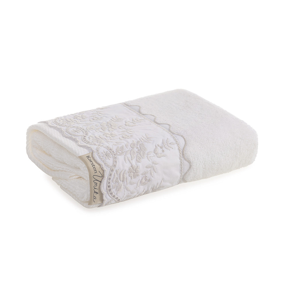Toalha de Lavabo Fio Penteado Bordado Antônia - Karsten