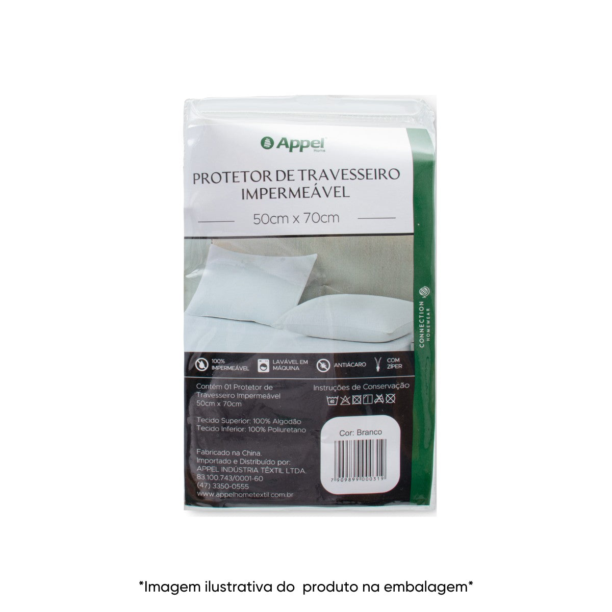 Protetor de Travesseiro Impermeável Branco - Appel