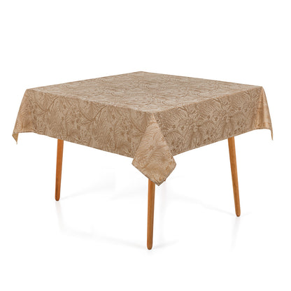 Toalha de Mesa Quadrada 8 Lugares Sempre Limpa Aurora Avelã - Karsten
