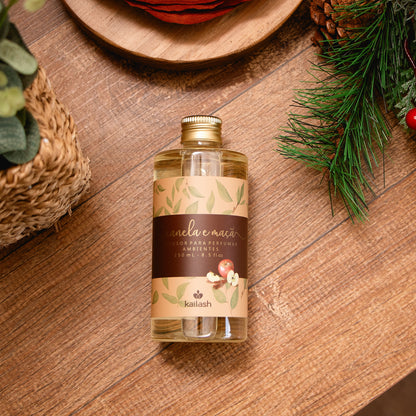 Difusor Econômico Para Perfumar Ambientes 250ml Maçã e Canela - Kailash