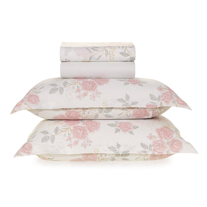 Jogo de Cama Casal 200 fios 100% Algodão Ester - Karsten