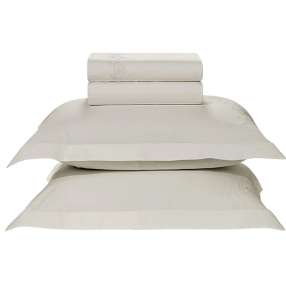 Jogo de Cama Casal 200 fios  100% Algodão Bordado Anastasia - Karsten