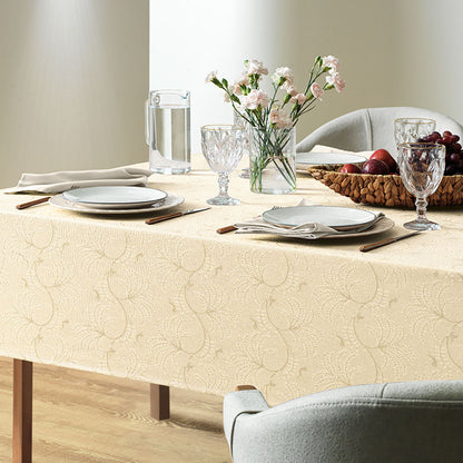 Toalha de Mesa Retangular 6 Lugares Jacquard Melli - Karsten