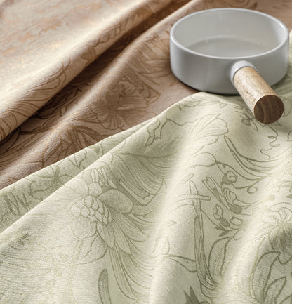 Toalha de Mesa Quadrada 8 Lugares Sempre Limpa Aurora Avelã - Karsten