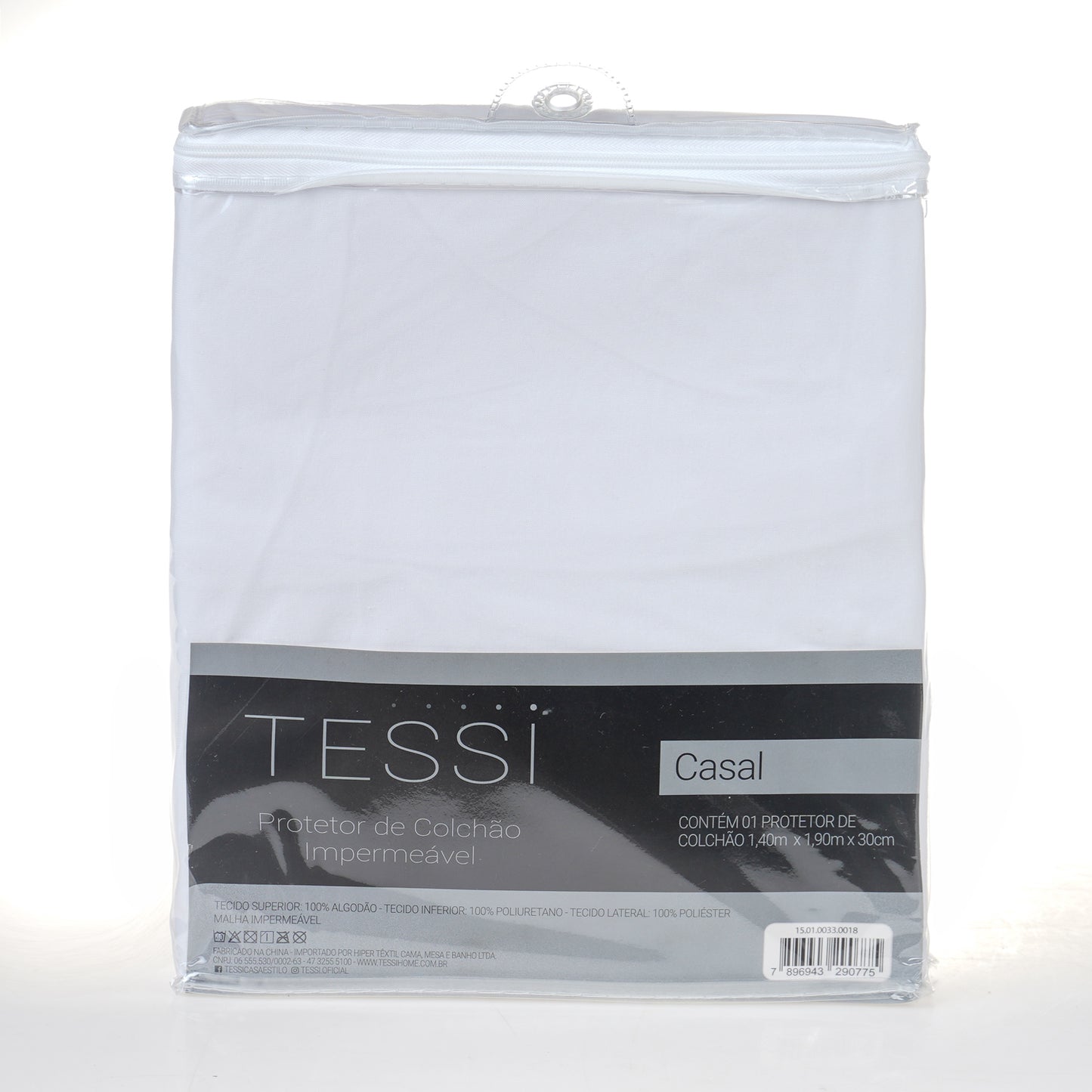 Protetor de Colchão Impermeável 100% Algodão - Tessi