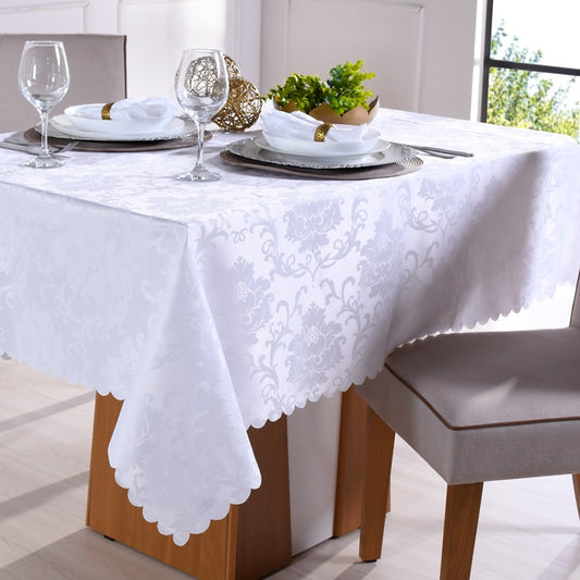 Toalha de Mesa Retangular 6 Lugares Jacquard - Tessi