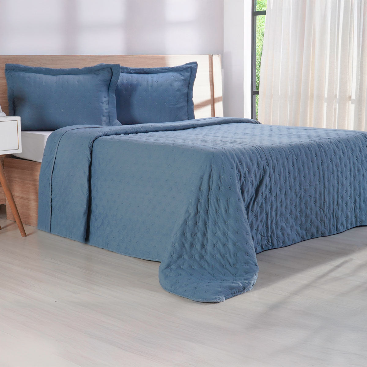 Kit Cobre Leito Miraggio Com Porta Travesseiros - Tessi