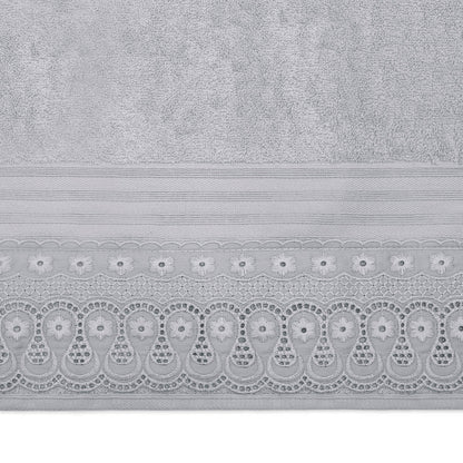 Toalha de Lavabo 30cm x 50cm Algodão Egípcio Renda Renascença - Buettner