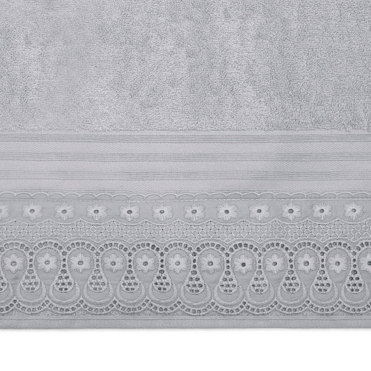 Toalha de Lavabo 30cm x 50cm Algodão Egípcio Renda Renascença - Buettner