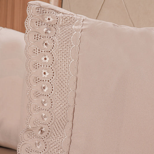 Jogo de Cama Bordado Inglês Micropercal 200 - Bene Casa