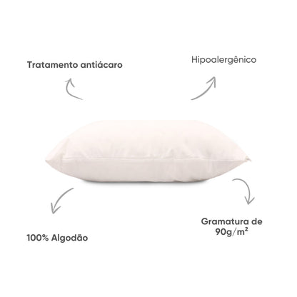 Protetor de Travesseiro Impermeável Branco - Appel