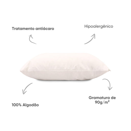 Protetor de Travesseiro Impermeável Branco - Appel
